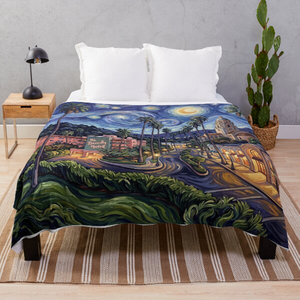 Item preview, Beverly Hills Starry Night California Landscape designed and sold by Bad-Decisions-Designs.