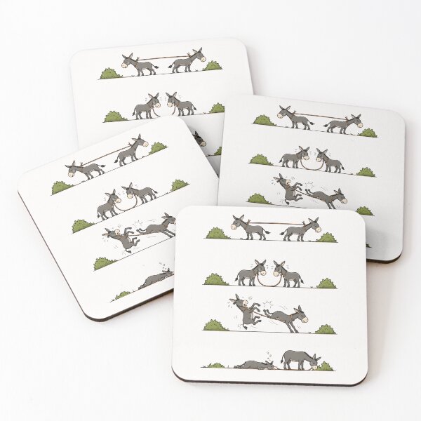 Item preview, Funny Donkey Cartoon Adventure designed and sold by waikibi ⭐⭐⭐⭐⭐.