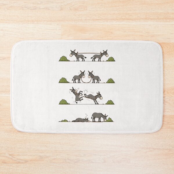 Item preview, Funny Donkey Cartoon Adventure designed and sold by waikibi ⭐⭐⭐⭐.