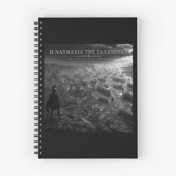 Item preview, Battle of Salamis – Ancient Greece Naval Victory Black & White designed and sold by Ancient-Era.