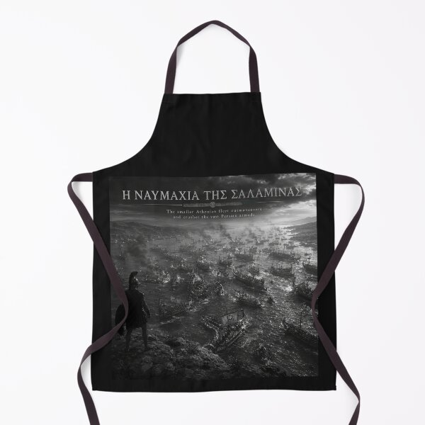 Item preview, Battle of Salamis – Ancient Greece Naval Victory Black & White designed and sold by Ancient-Era.