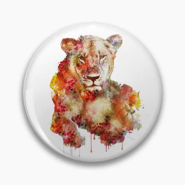 Item preview, Resting Lioness in watercolor designed and sold by caracatita75.