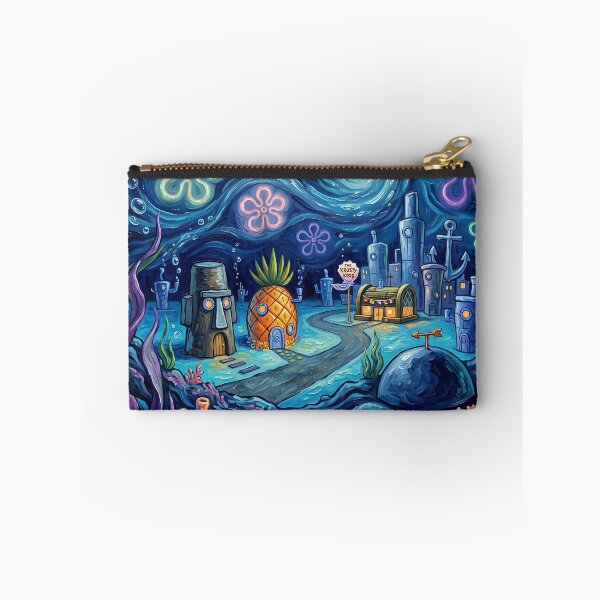 Item preview, Bikini Bottom Starry Night Underwater Landscape designed and sold by Bad-Decisions-Designs.