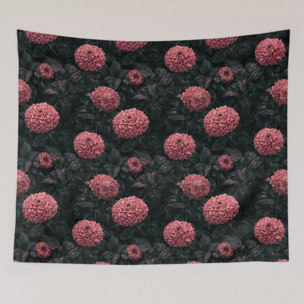 Item preview, Graceful Zinnia  - Botanical Garden Pattern - Valentine Gifts For wife designed and sold by RoyalStarsPatts.
