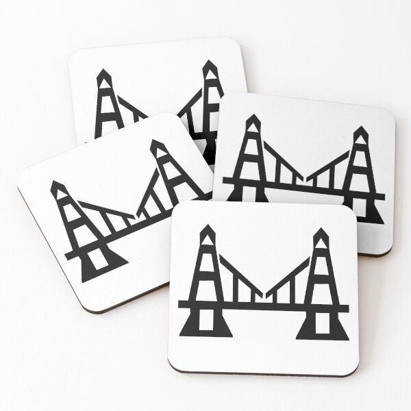 Item preview, Geometric Suspension Bridge – Minimalist Architecture Art designed and sold by matybrak.
