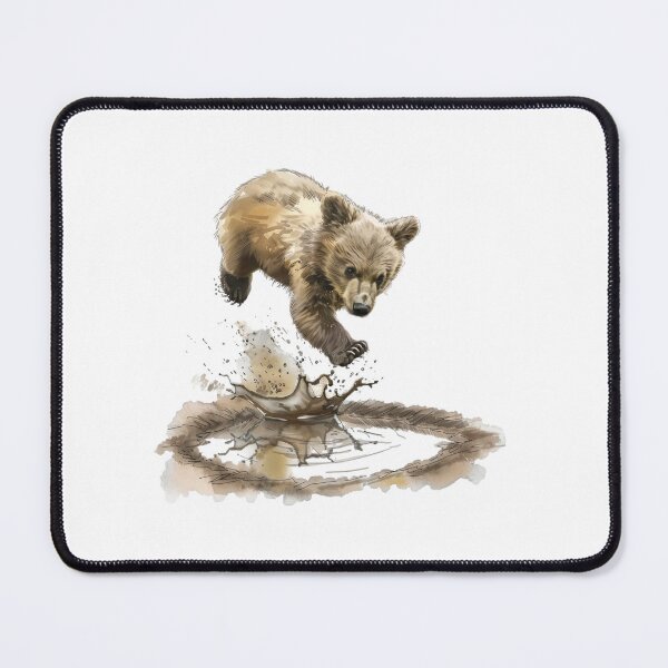 Item preview, Bear Cub | Cute Woodland Animal Watercolor Art designed and sold by Mandayartstudio.