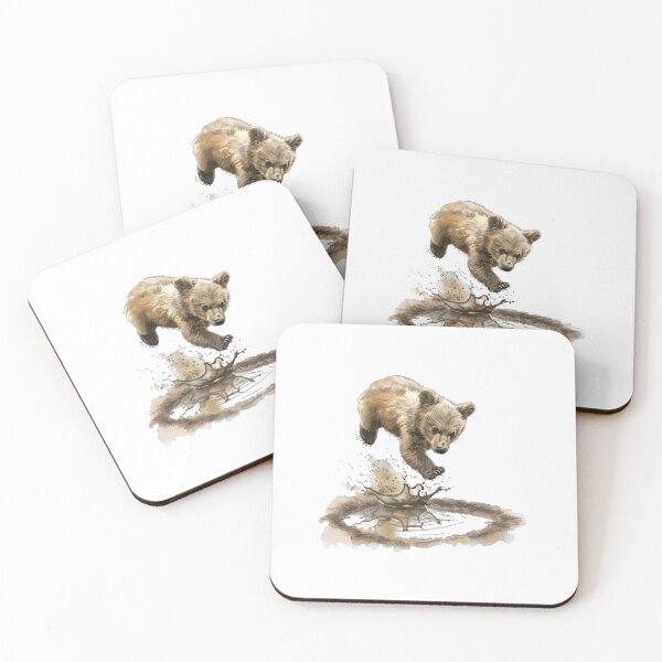 Item preview, Bear Cub | Cute Woodland Animal Watercolor Art designed and sold by Mandayartstudio.