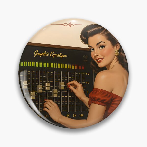 Item preview, Perfect Frequency Response Equalizer Audiophile Pin-Up v2 designed and sold by ThirdShiftLab.