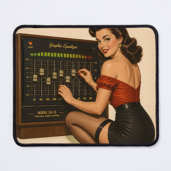 Item preview, Perfect Frequency Response Equalizer Audiophile Pin-Up v2 designed and sold by ThirdShiftLab.