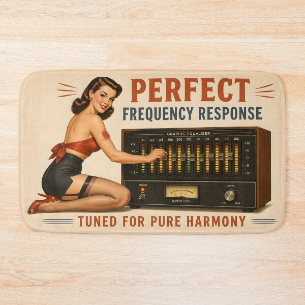 Item preview, Perfect Frequency Response Equalizer Audiophile Pin-Up v2 designed and sold by ThirdShiftLab.