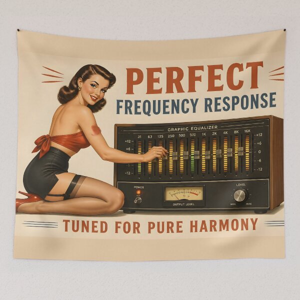 Item preview, Perfect Frequency Response Equalizer Audiophile Pin-Up v2 designed and sold by ThirdShiftLab.