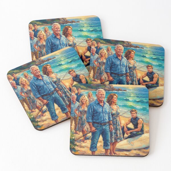 Item preview, Home and Away Beach Drama Fine Art Tribute designed and sold by Art's Diner.