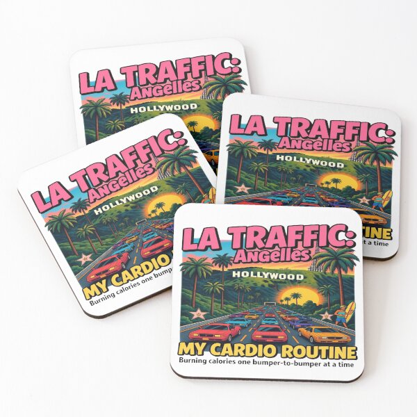 Artikelvorschau, LA Traffic My Cardio Routine Funny Los Angeles California Traffic T-Shirt entworfen und verkauft von Sushikidsntoddlers.