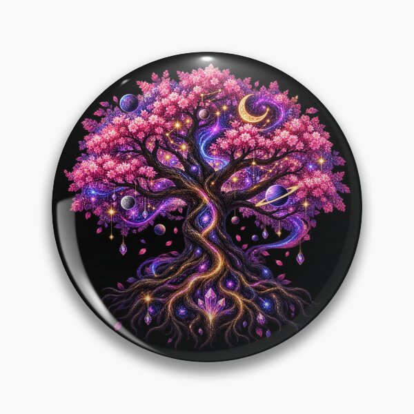 Item preview, Cosmic Tree of Life – Celestial Blossoms & Eternal Universe designed and sold by TroviTutto.