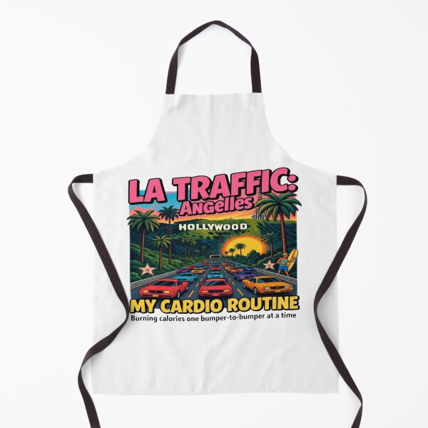 Item preview, LA Traffic My Cardio Routine Funny Los Angeles California Traffic T-Shirt designed and sold by Sushikidsntod.