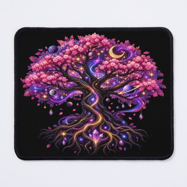 Item preview, Cosmic Tree of Life – Celestial Blossoms & Eternal Universe designed and sold by TroviTutto.