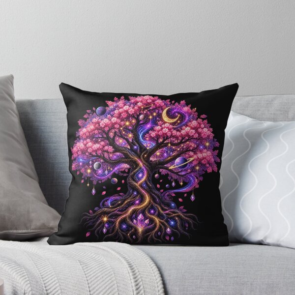Item preview, Cosmic Tree of Life – Celestial Blossoms & Eternal Universe designed and sold by TroviTutto.