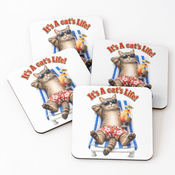 Item preview, Funny Cute Cat Sunbathing designed and sold by MarkColeImaging.