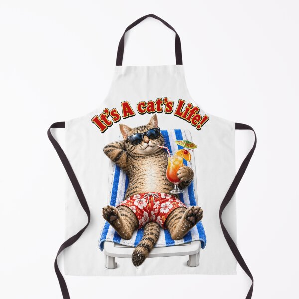 Item preview, Funny Cute Cat Sunbathing designed and sold by MarkColeImaging.