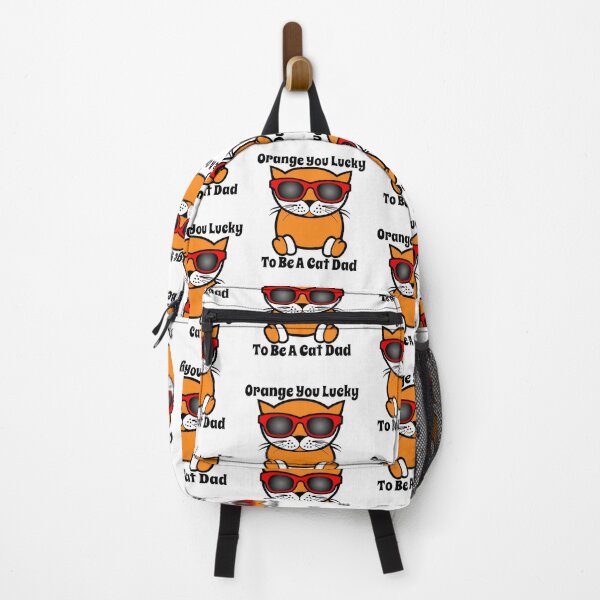 Item preview, Orange You Lucky Cat Dad Pun Cute Cat designed and sold by OlyvieArt.