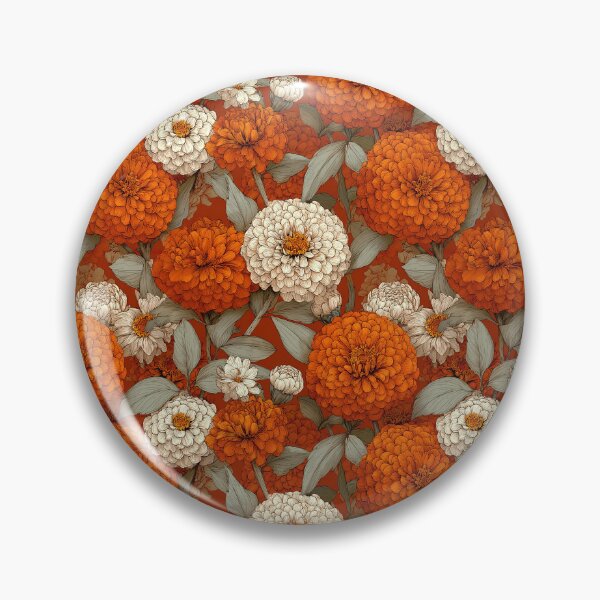 Item preview, Exotic Zinnia Texture  - Birthday Flower Pattern - Valentine'S Day Gifts designed and sold by RoyalStarsPatts.