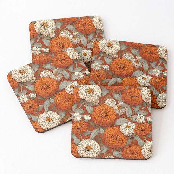 Item preview, Exotic Zinnia Texture  - Birthday Flower Pattern - Valentine'S Day Gifts designed and sold by RoyalStarsPatts.