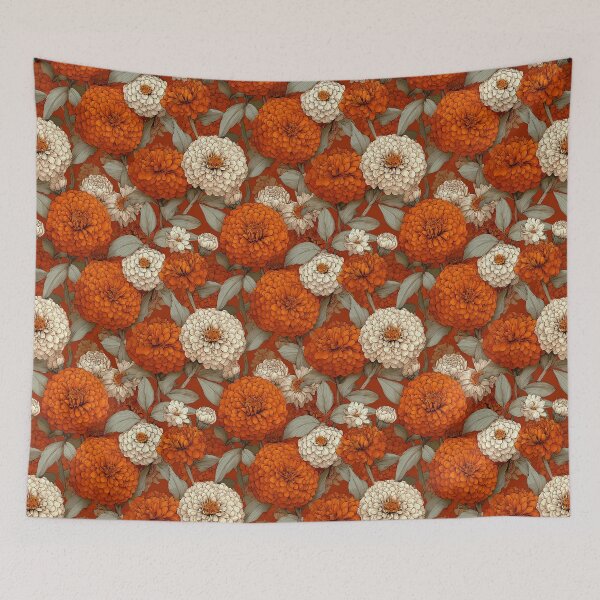 Item preview, Exotic Zinnia Texture  - Birthday Flower Pattern - Valentine'S Day Gifts designed and sold by RoyalStarsPatts.