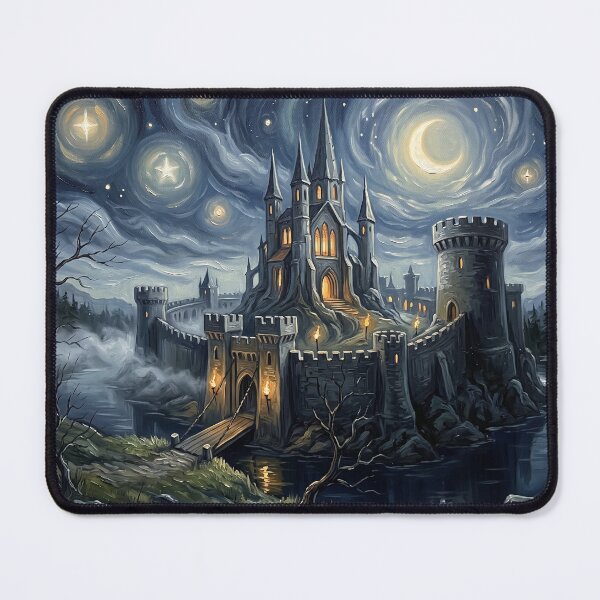 Item preview, Camelot Starry Night Medieval Landscape designed and sold by Bad-Decisions-Designs.