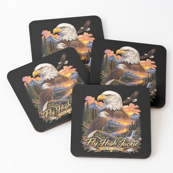 Item preview, Fly Free Jackie Big Bear Bald Eagle Memorial Tribute designed and sold by Teansnack.