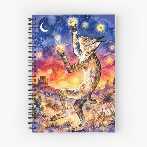Item preview, Bobcat Spars with Fireflies designed and sold by Neely Stewart.