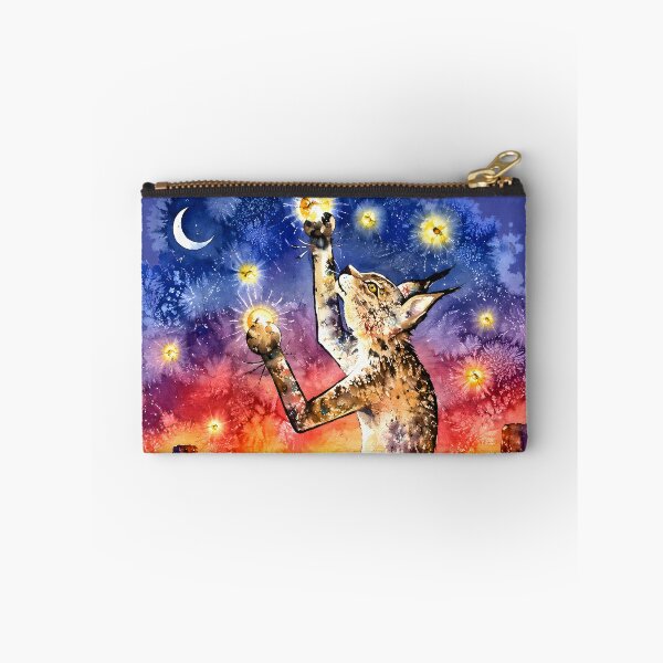 Item preview, Bobcat Spars with Fireflies designed and sold by Neely Stewart.