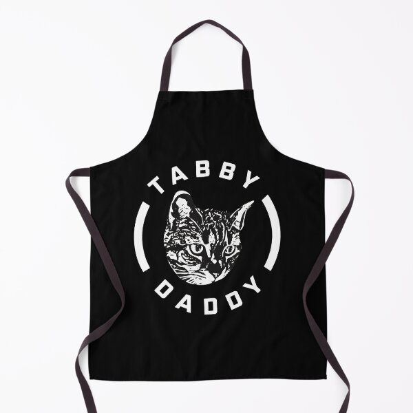Item preview, Tabby Daddy Cat Face Emblem Black and White Art designed and sold by OlyvieArt.