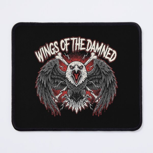 Item preview, Wings Of The Damned Screaming Eagle Bone Crossbones Graphic designed and sold by Enea Kelo.