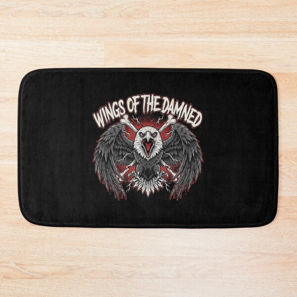 Item preview, Wings Of The Damned Screaming Eagle Bone Crossbones Graphic designed and sold by Enea Kelo.