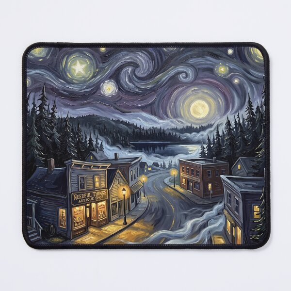 Item preview, Castle Rock Starry Night Horror Landscape designed and sold by Bad-Decisions-Designs.