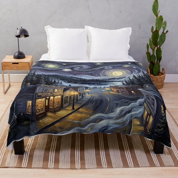Item preview, Castle Rock Starry Night Horror Landscape designed and sold by Bad-Decisions-Designs.
