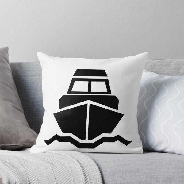 Item preview, Geometric Ship – Minimalist Nautical Travel Art designed and sold by matybrak.