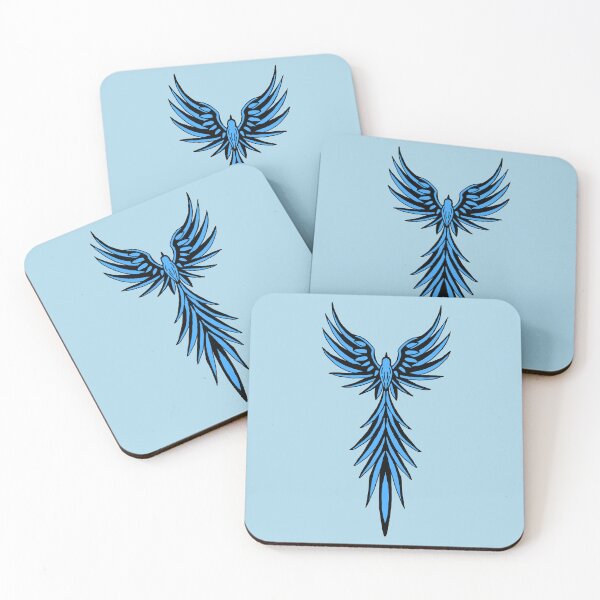 Item preview, Blue Phoenix Tribal Firebird Graphic designed and sold by URSM.