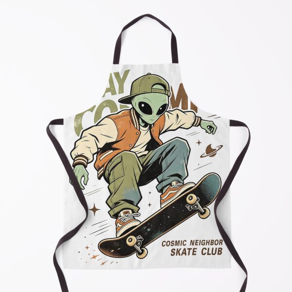 Item preview, Stay Cosmic Skateboarding Alien Vintage  designed and sold by NatalieJeans.