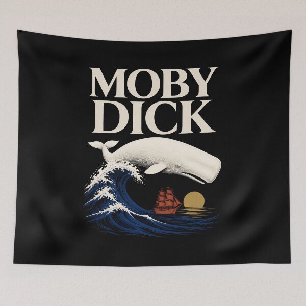 Item preview, Moby Dick: White Whale Over the Great Wave designed and sold by Fenay Designs.