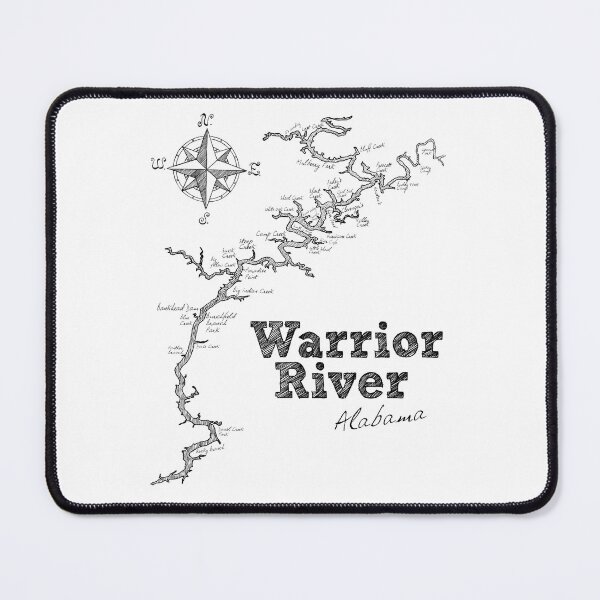 Item preview, Warrior River Map designed and sold by Shaney442.