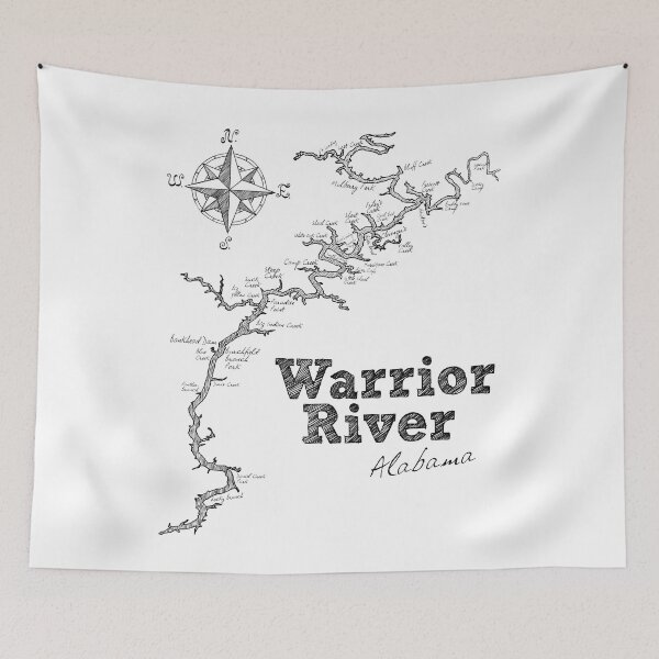 Item preview, Warrior River Map  designed and sold by Shaney442.