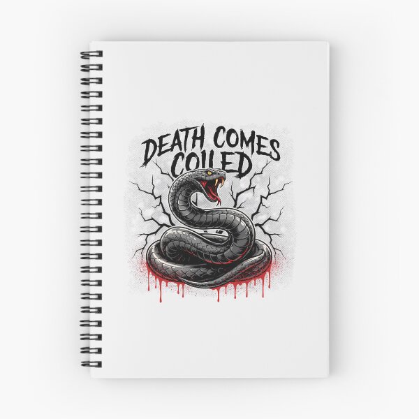 Item preview, Death Comes Coiled Viper Snake Cracked Wall Graphic designed and sold by Enea Kelo.
