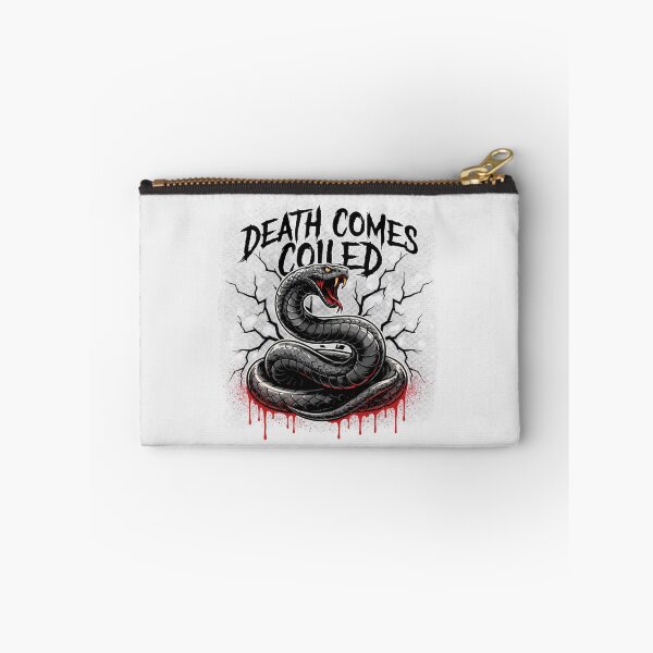 Item preview, Death Comes Coiled Viper Snake Cracked Wall Graphic designed and sold by Enea Kelo.