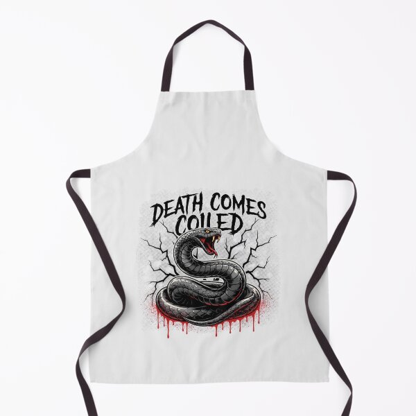 Item preview, Death Comes Coiled Viper Snake Cracked Wall Graphic designed and sold by Enea Kelo.