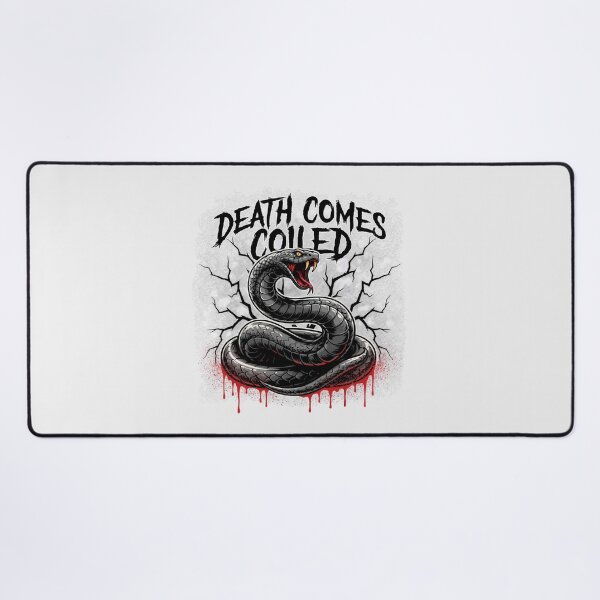 Item preview, Death Comes Coiled Viper Snake Cracked Wall Graphic designed and sold by Enea Kelo.