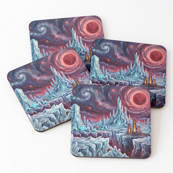 Item preview, Krypton Starry Night Comic Art Landscape designed and sold by Bad-Decisions-Designs.