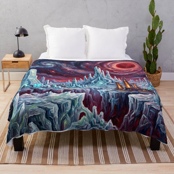 Item preview, Krypton Starry Night Comic Art Landscape designed and sold by Bad-Decisions-Designs.