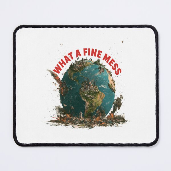 Item preview, What a Fine Mess | Dystopian War-Torn Earth Political Satire designed and sold by Ignorant-Artist.