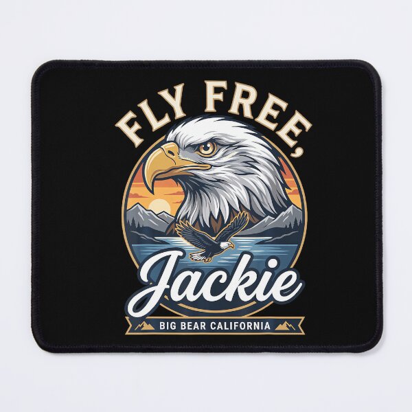 Item preview, Fly Free Jackie Big Bear Bald Eagle Memorial Tribute designed and sold by Teansnack.